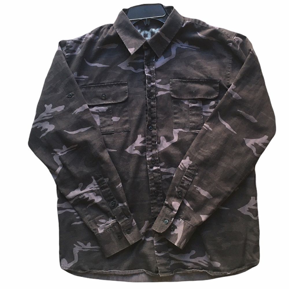 CCS Black Camouflage Flannel  